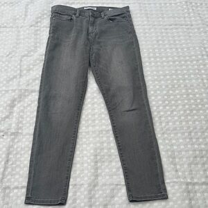 Banana Republic Premium Denim Grey Skinny Ankle Jeans Size 28